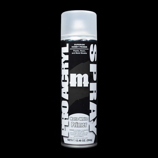 Matte White Spray Can Primer - Premium Acrylic Miniatures Paint Primer - Monument Hobbies - 500 mL Spray Can (Store Pickup Only) - Gootzy Gaming