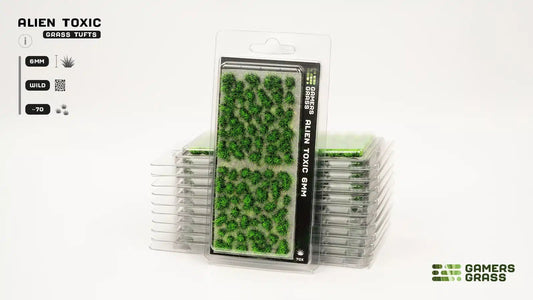 Grass Tufts - Alien Toxic 6mm - Gamers Grass - 70x Self Adhesives - Gootzy Gaming