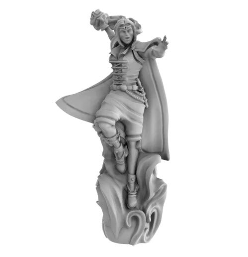 Human Female Sorceress Wizard - Roleplaying Mini for D&D or Pathfinder - 32mm Scale High Quality 8k Resin 3D Print - Lion Tower Miniatures - Gootzy Gaming