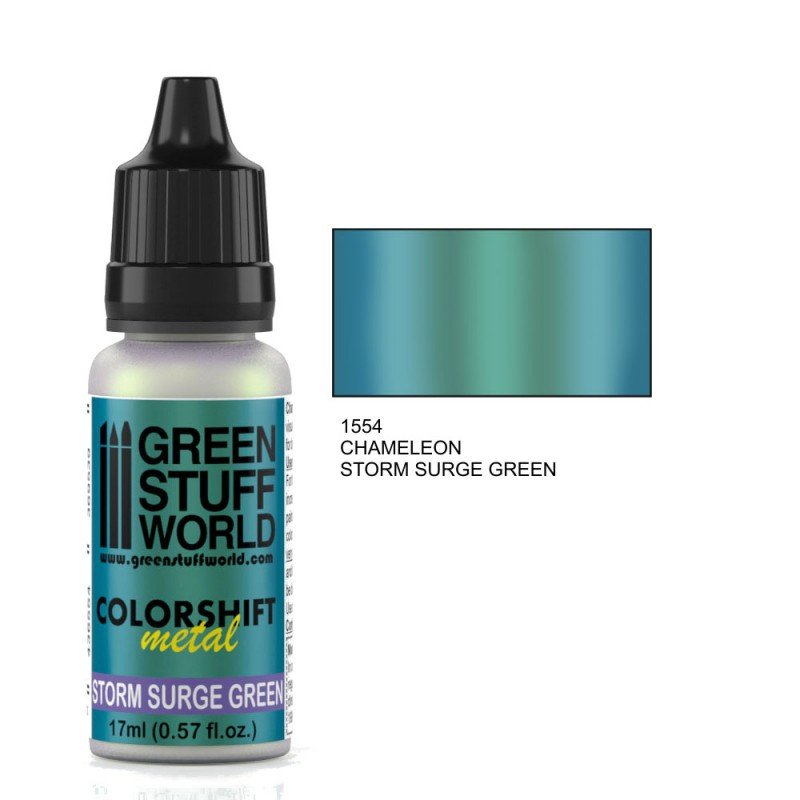 Storm Surge Green - Green/Blue/Silver Colorshift Metallic Paint