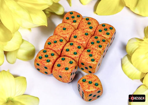 Dice Block: 16 mm, 12 D6 Dice Set- Speckled Lotus