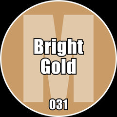 Bright Gold - Premium Metallic Acrylic Miniatures Paint - Monument Hobbies - 22 mL Dropper Bottle