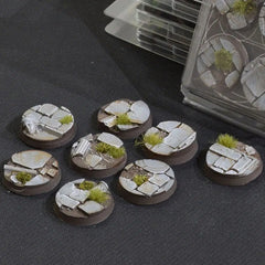 Battle Ready Bases - Ancient Temple 32mm Round - Gamers Grass - 8 Hand Crafted Bases