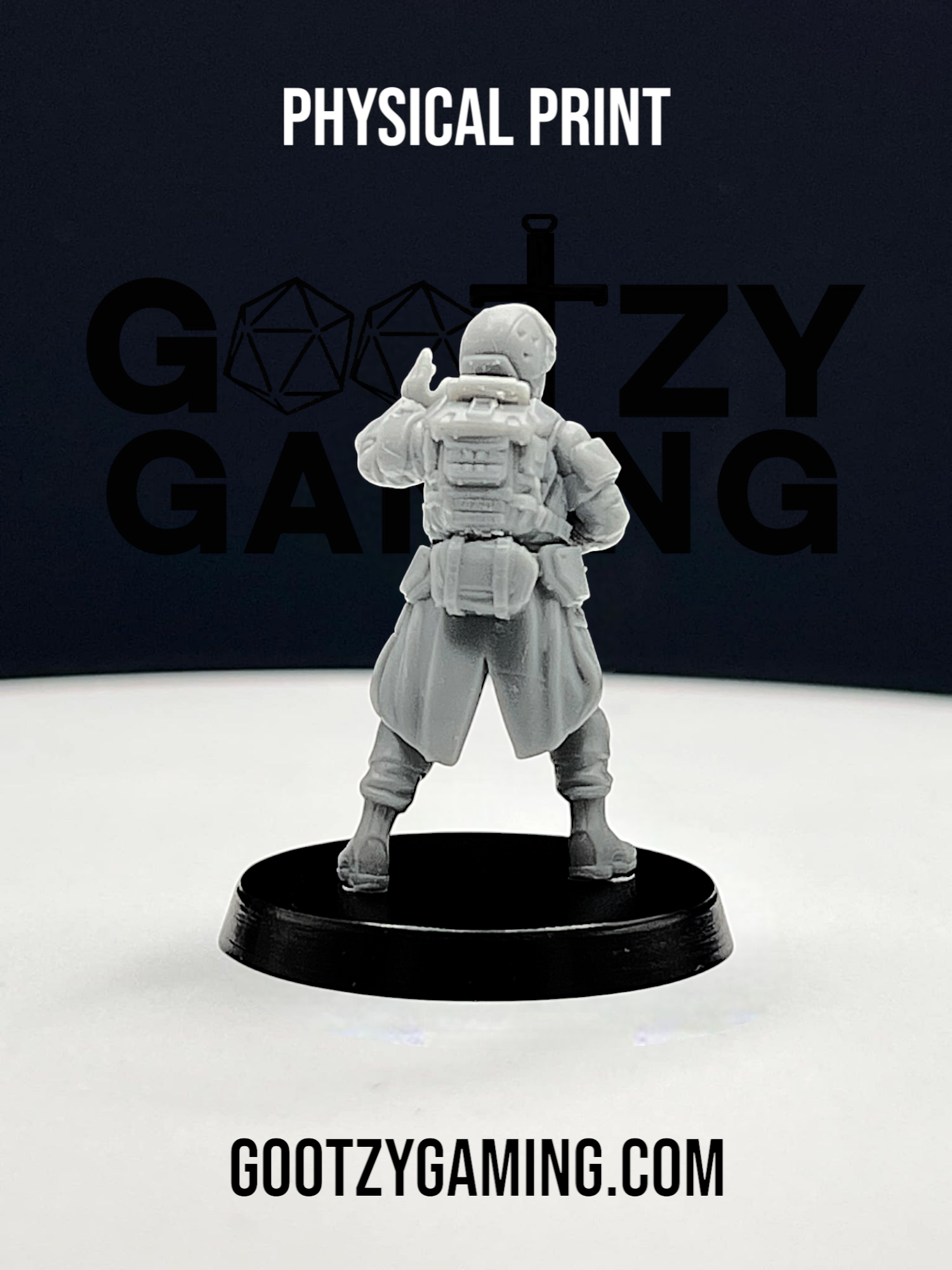 a toy figurine of a man with a gun