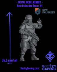 a plastic model of a soldier with a gun