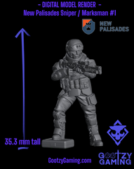a plastic model of a soldier with a gun