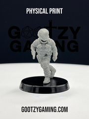 a plastic figurine of a man in a space suit