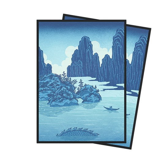 Arcane Fortress Standard Matte Art Card Sleeves (100 Ct): Ukiyo-e - Echoes of the Deep