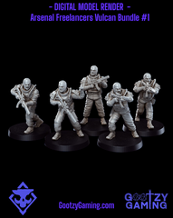 a group of toy soldiers standing on top of each other