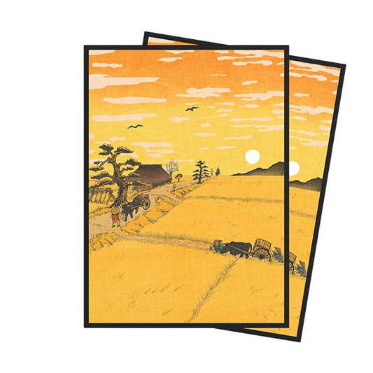 Arcane Fortress Standard Matte Art Card Sleeves (100 Ct): Ukiyo-e - Dusk Over Edo