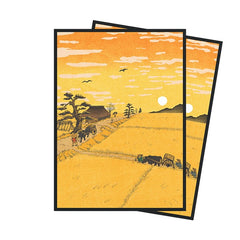 Arcane Fortress Standard Matte Art Card Sleeves (100 Ct): Ukiyo-e - Dusk Over Edo