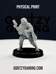 a toy figurine of a man with a sword