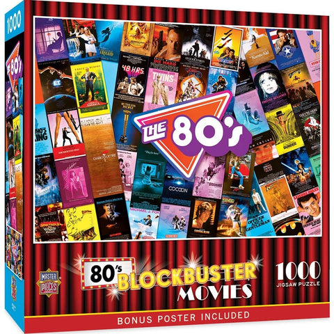 80's Blockbusters 1000 Piece Puzzle - Gootzy Gaming