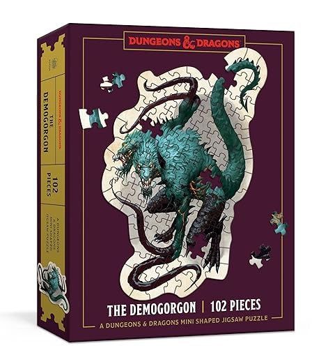 Dungeons & Dragons Mini Shaped Jigsaw Puzzle: The Demogorgon 102 Piece Puzzle