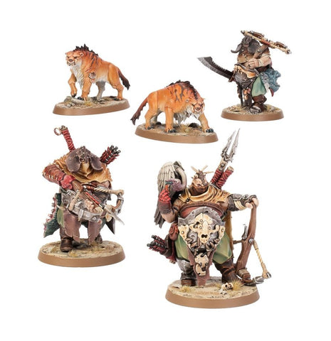 Hunters with Sabrefangs - Ogor Mawtribes- Warhammer Age of Sigmar (5 Miniatures)