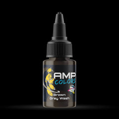 Brown Grey Wash - Diluted Acrylic Ink - Monument Hobbies - 22 mL Dropper Bottle