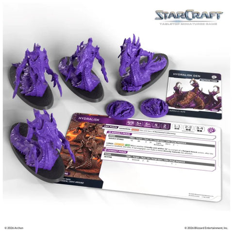 *** In Store Only *** Hydralisk - Starcraft: Zerg Expansion Set - 4 Miniatures *** In Store Only ***