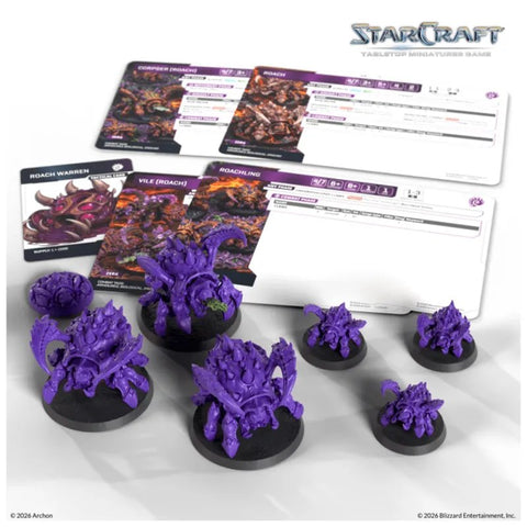 Roach - Starcraft: Zerg Expansion Set - 6 Miniatures