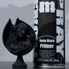 Matte Black Spray Can Primer - Premium Acrylic Miniatures Paint Primer - Monument Hobbies - 500 mL Spray Can (Store Pickup Only)