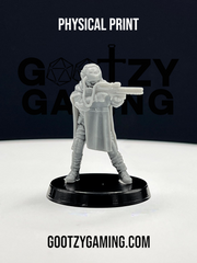 New Palisades:  Fireteam Alpha Marksman / Sniper #1 - Arsenal Official Miniature - Skull Forge Studios