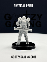 Hunter Securities: Fireteam Beta Heavy Weapons #1 - Arsenal Official Miniature - Skull Forge Studios
