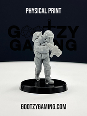 Hunter Securities: Fireteam Beta Infiltrator #1 - Arsenal Official Miniature - Skull Forge Studios