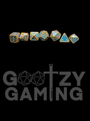 Dwarven Metal - Metal 7 Dice Set - D&D Dice