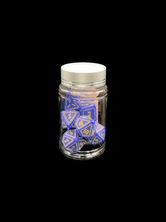 Pantheon Blue - Plastic Standard 7 Dice Set - D&D Dice