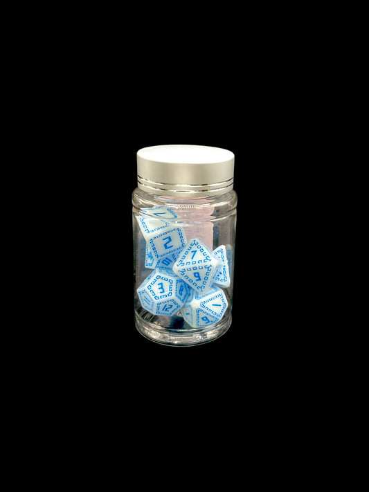 Pantheon Sky - Plastic Standard 7 Dice Set - D&D Dice