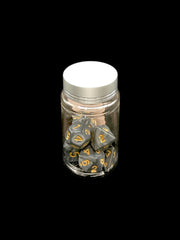 Gray Swirl - Plastic Standard 7 Dice Set - D&D Dice