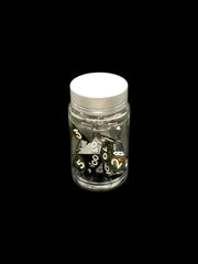 Cursed Gold - Hand Crafted Resin Standard 7 Dice Set - D&D Dice