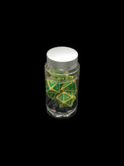 Poison Dragonscale - Metal 7 Dice Set - D&D Dice