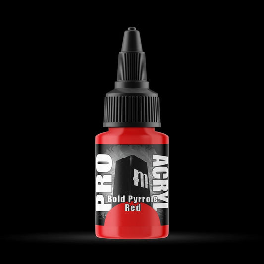 Bold Pyrrole Red - Premium Matte Acrylic Miniatures Paint - Monument Hobbies - 22 mL Dropper Bottle