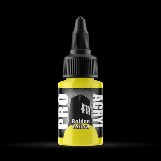 Golden Yellow - Premium Matte Acrylic Miniatures Paint - Monument Hobbies - 22 mL Dropper Bottle