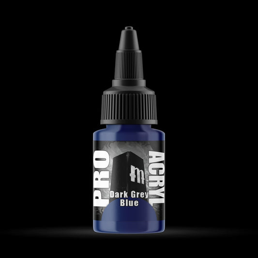 Dark Grey Blue - Premium Matte Acrylic Miniatures Paint - Monument Hobbies - 22 mL Dropper Bottle