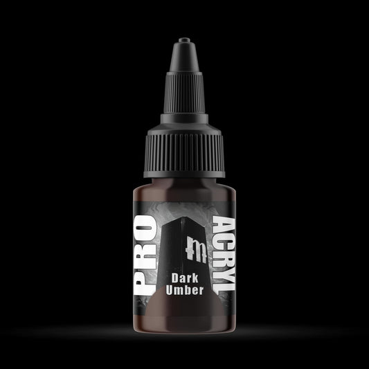 Dark Umber - Premium Matte Acrylic Miniatures Paint - Monument Hobbies - 22 mL Dropper Bottle