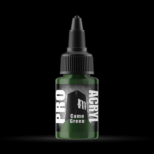 Camo Green - Premium Matte Acrylic Miniatures Paint - Monument Hobbies - 22 mL Dropper Bottle