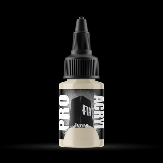 Ivory - Premium Matte Acrylic Miniatures Paint - Monument Hobbies - 22 mL Dropper Bottle