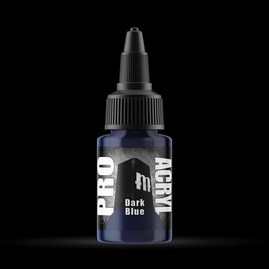 Dark Blue - Premium Matte Acrylic Miniatures Paint - Monument Hobbies - 22 mL Dropper Bottle