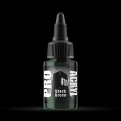 Black Green - Premium Matte Acrylic Miniatures Paint - Monument Hobbies - 22 mL Dropper Bottle