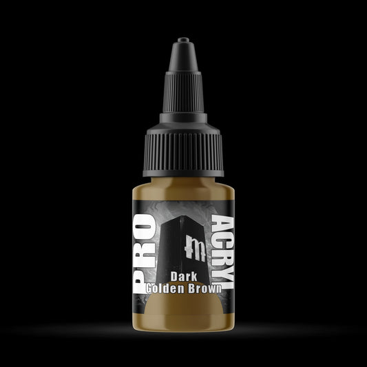 Dark Golden Brown - Premium Matte Acrylic Miniatures Paint - Monument Hobbies - 22 mL Dropper Bottle