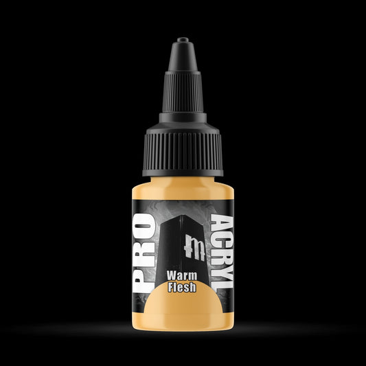 Warm Flesh - Premium Matte Acrylic Miniatures Paint - Monument Hobbies - 22 mL Dropper Bottle