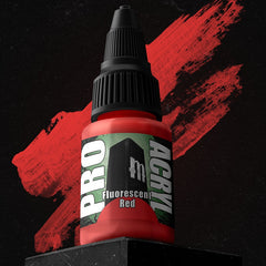 Fluorescent Red - Premium Matte Acrylic Miniatures Paint - Monument Hobbies - 22 mL Dropper Bottle