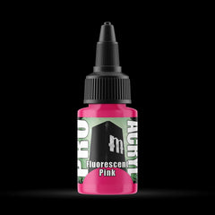 Fluorescent Pink - Premium Matte Acrylic Miniatures Paint - Monument Hobbies - 22 mL Dropper Bottle