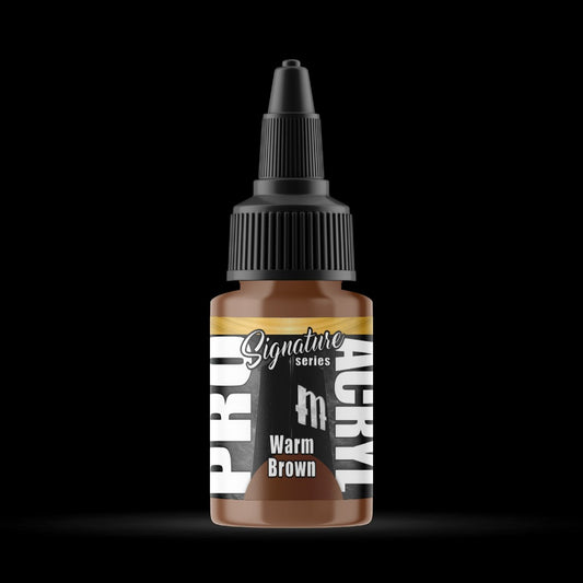 Warm Brown - Premium Matte Acrylic Miniatures Paint - Monument Hobbies - 22 mL Dropper Bottle