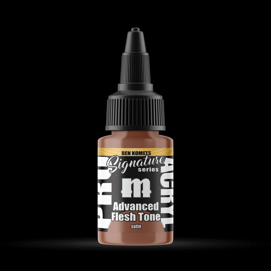 Advanced Flesh Tone - Premium Satin Acrylic Miniatures Paint - Monument Hobbies - 22 mL Dropper Bottle