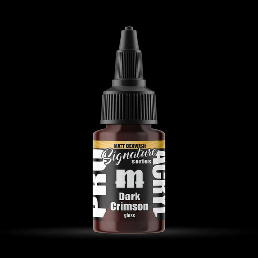 Dark Crimson - Premium Gloss Acrylic Miniatures Paint - Monument Hobbies - 22 mL Dropper Bottle