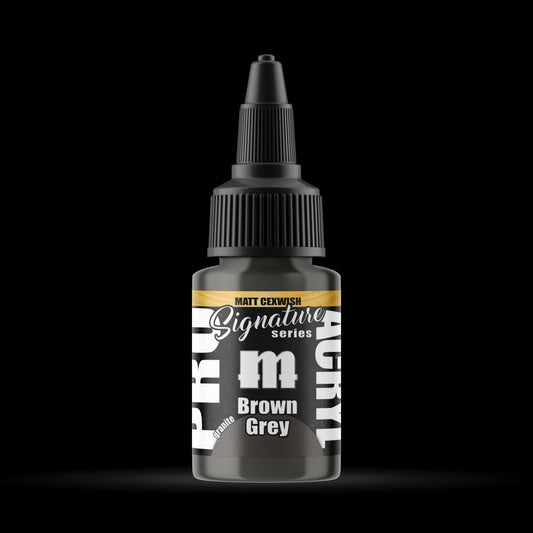 Brown Grey - Premium Matte Acrylic Miniatures Paint - Monument Hobbies - 22 mL Dropper Bottle