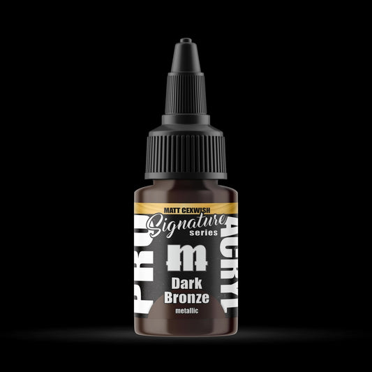 Dark Bronze - Premium Metallic Acrylic Miniatures Paint - Monument Hobbies - 22 mL Dropper Bottle