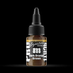 Dark Orange Brown - Premium Matte Acrylic Miniatures Paint - Monument Hobbies - 22 mL Dropper Bottle